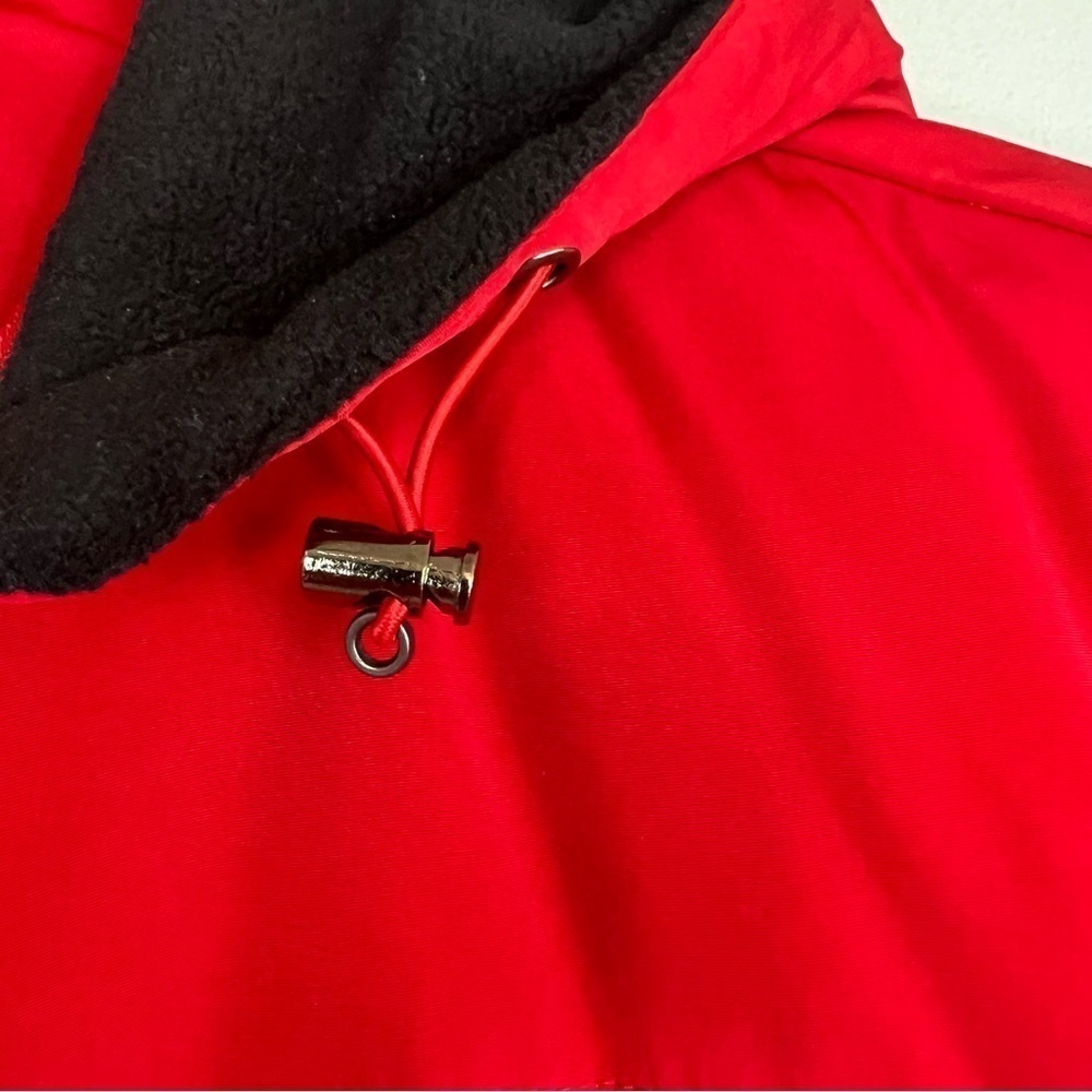 LIZ CLAIBORNE WATER REPELLENT Down Jacket Insulation Hooded Red Sz S Outdoor - Picture 5 of 16